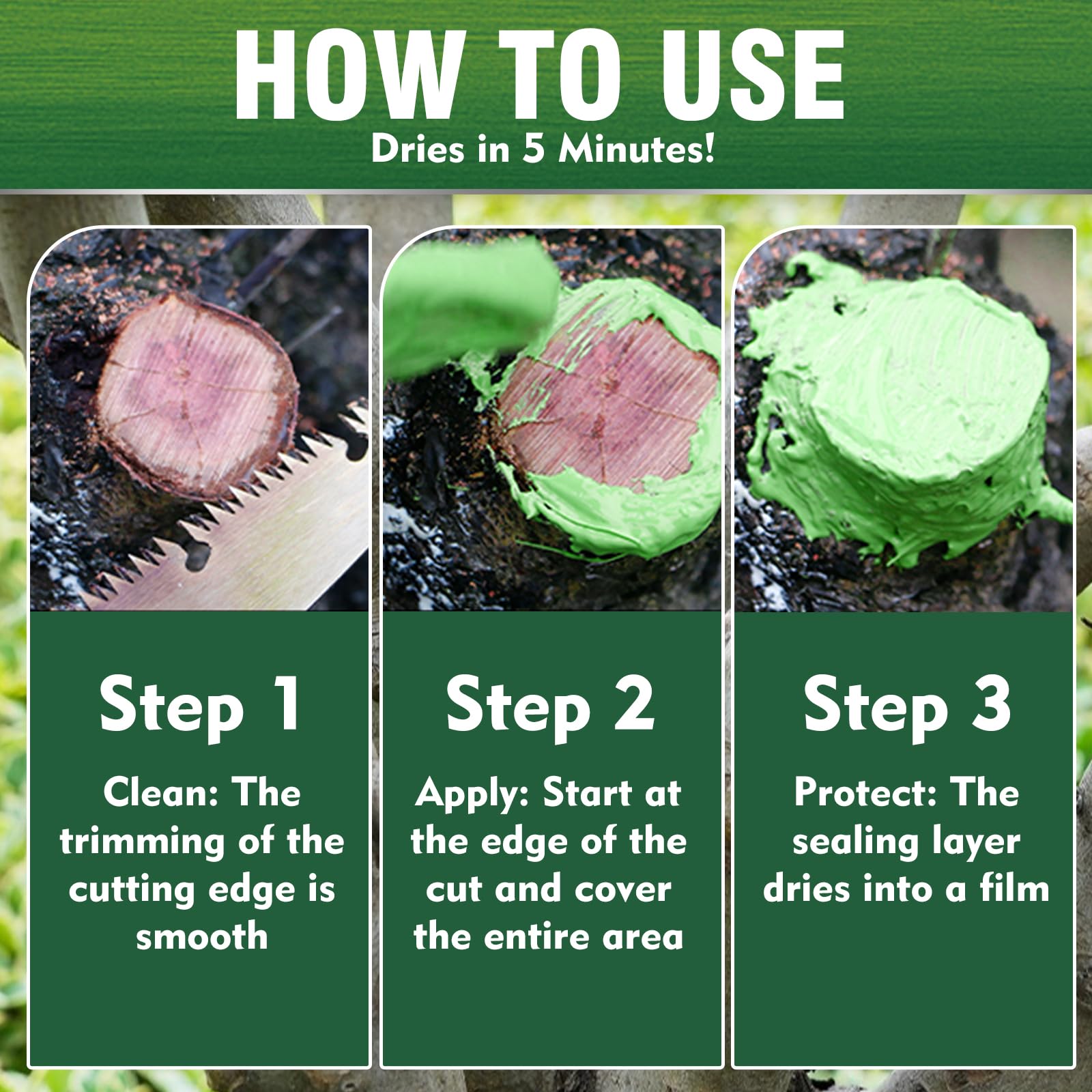 Erigathe brush applicator tool used to apply the paste on a cut