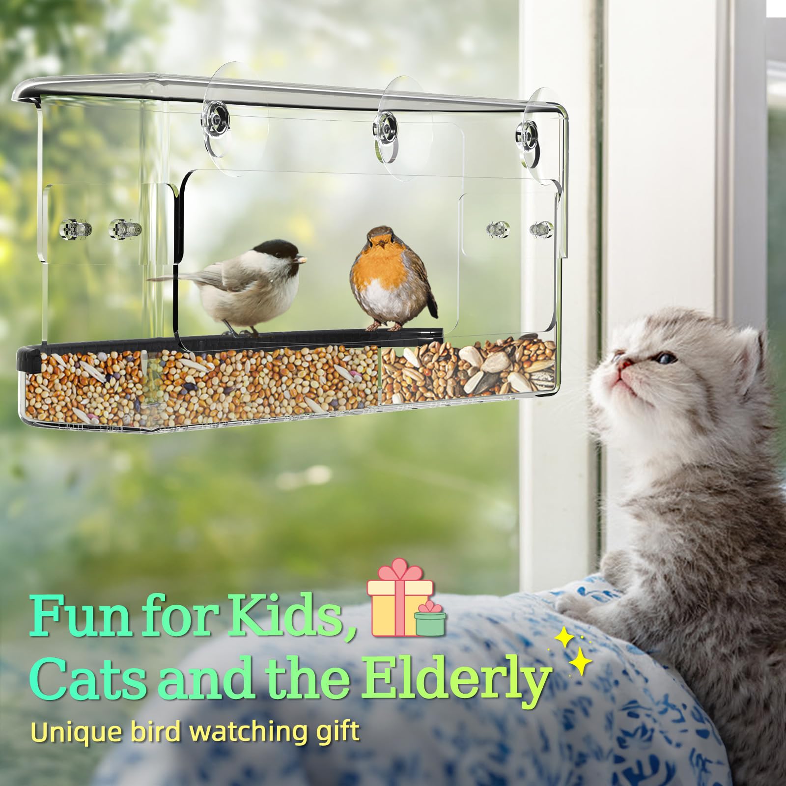 Easy-to-clean design with porous tray encourages quick drying between feedings.