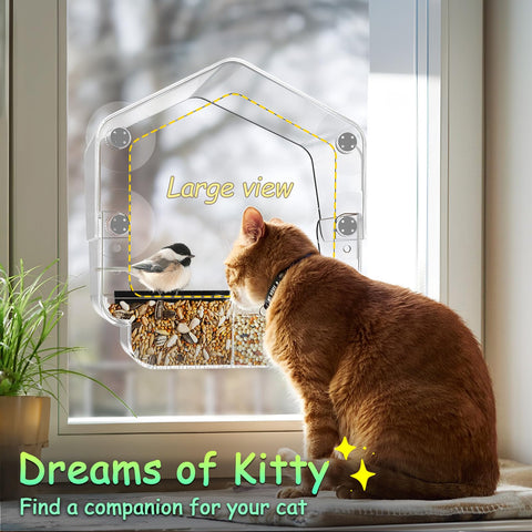 Weather-proof acrylic keeps the view clear in all seasons.