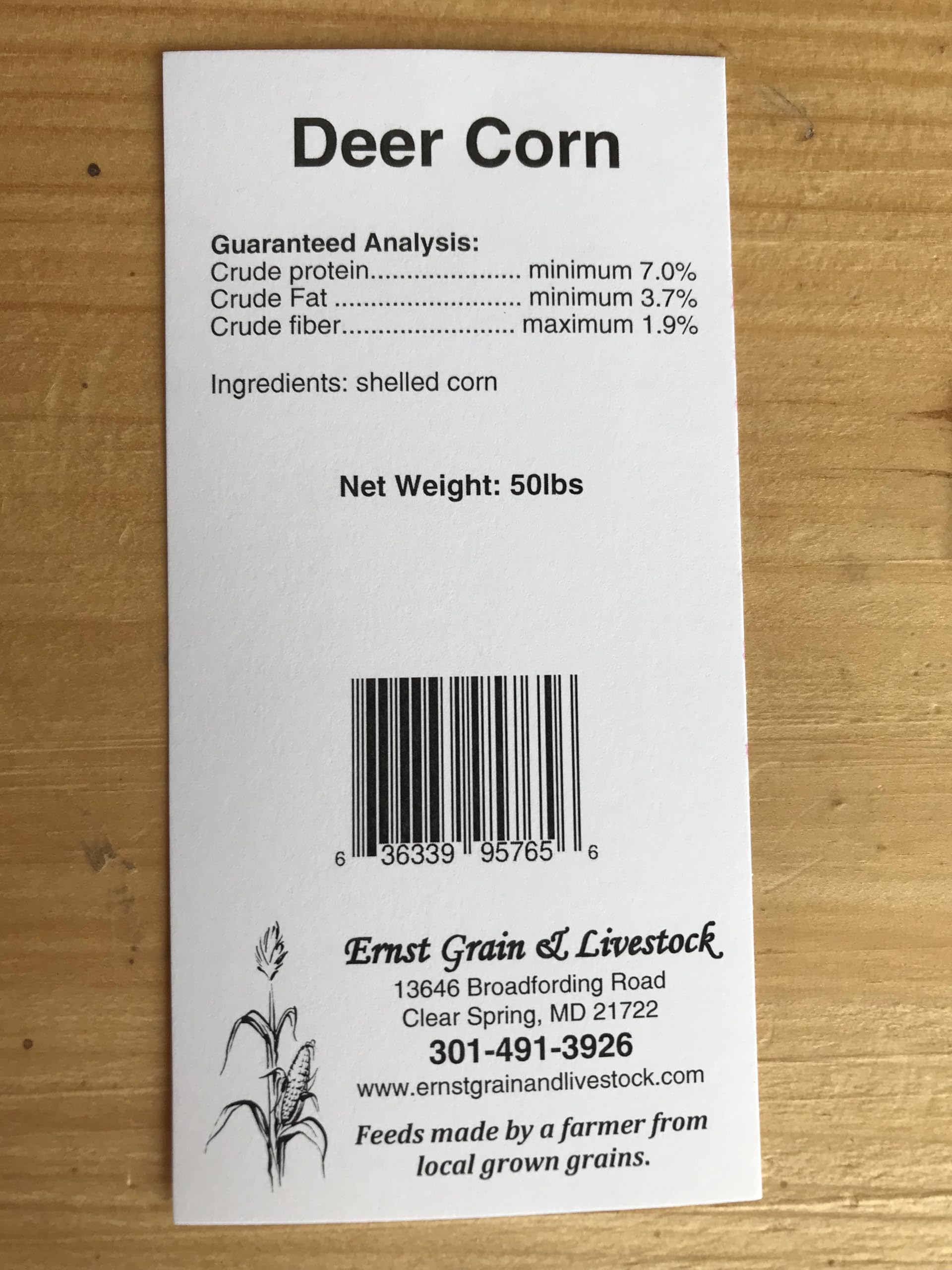 Ernst Corn wildlife feeding scene highlights natural energy for deer and squirrels.