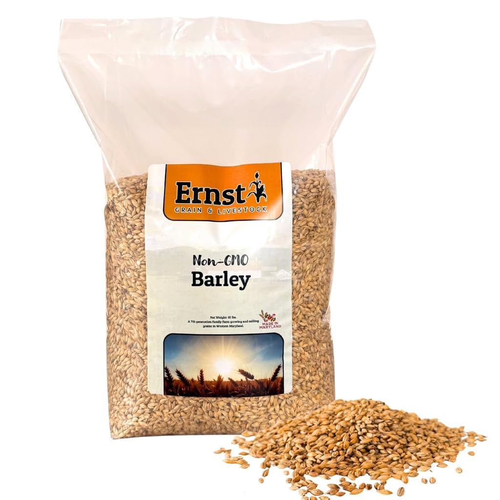 Ernst Grain & Livestock non-GMO whole barley kernels for clean farm feed.