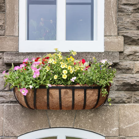EROCK coco liner supports outdoor and indoor garden displays