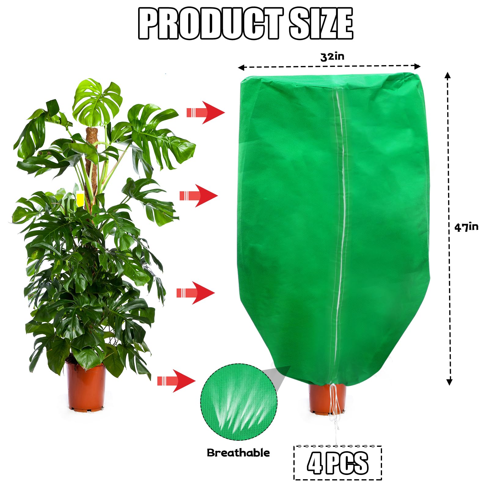 ERTIUANIO full-coverage protection guards against frost, snow, and rain.
