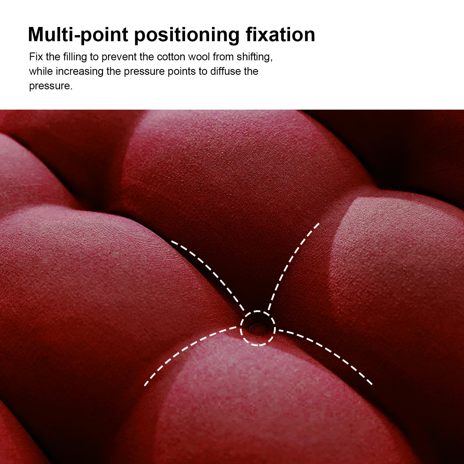 ERWUDEling cushion with 300D elastic PP cotton filling for soft yet supportive comfort