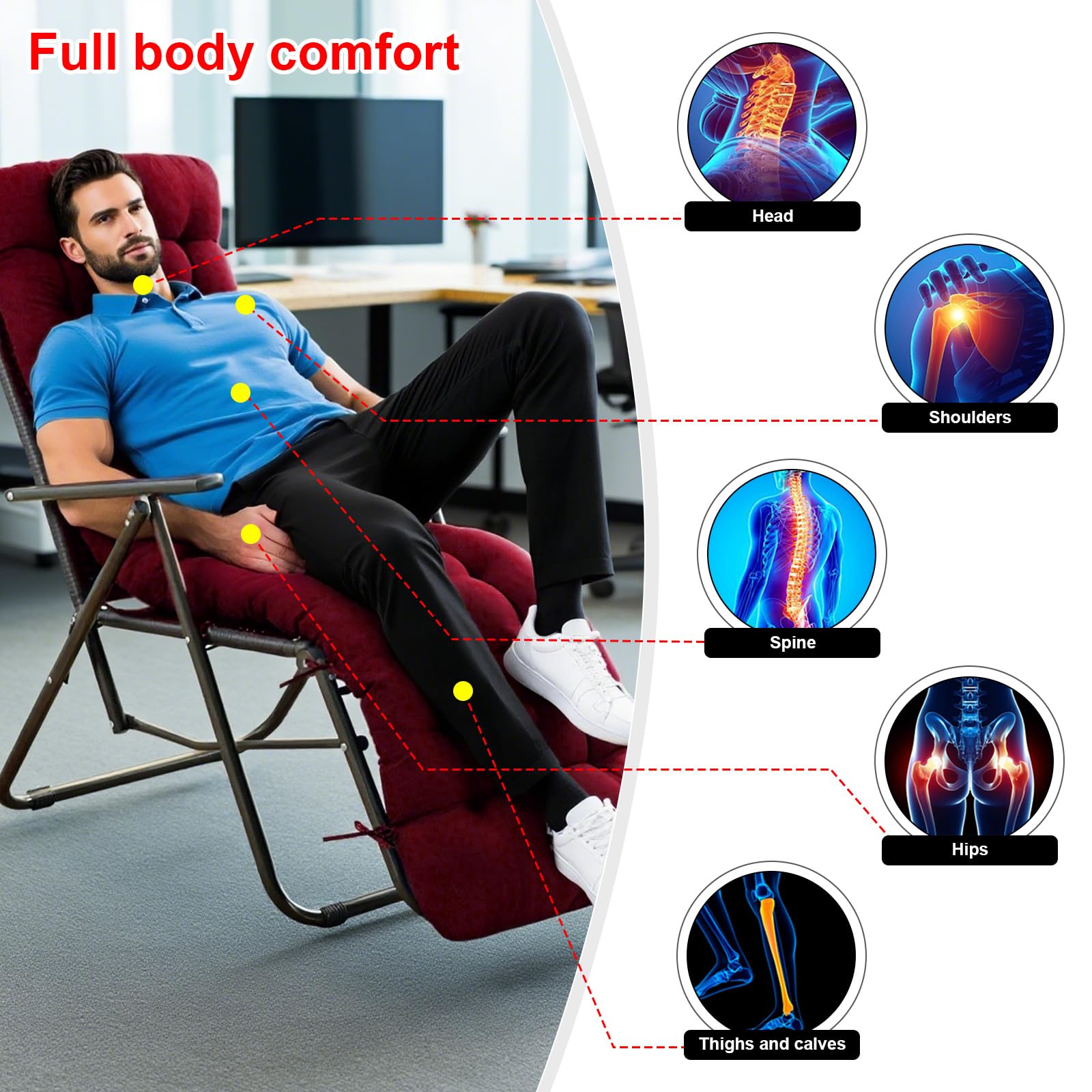 ERWUDEling versatile indoor-outdoor cushion fits many chairs and spaces