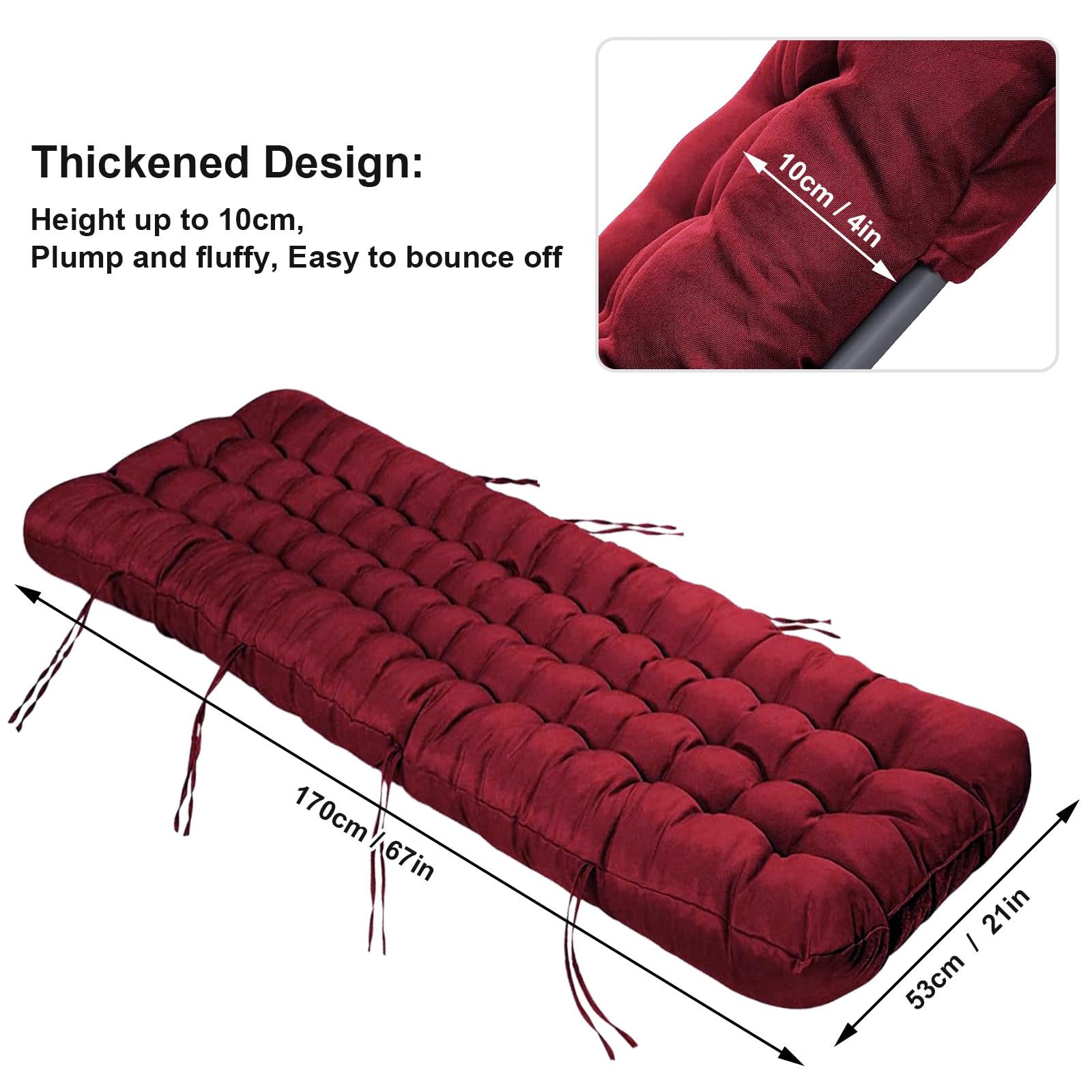 ERWUDEling waterproof outdoor cushion fabric protects against spills and weather