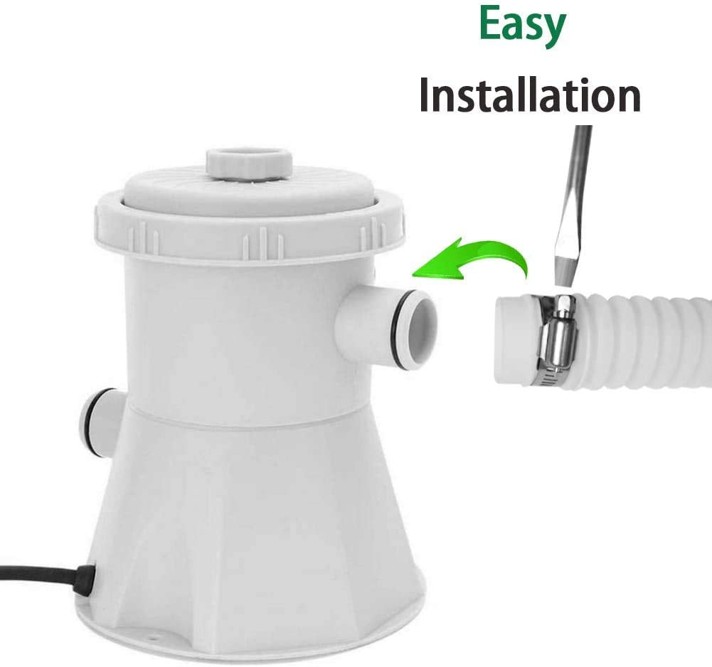 ERYEE clear PVC pool hose illustrating visible water flow monitoring