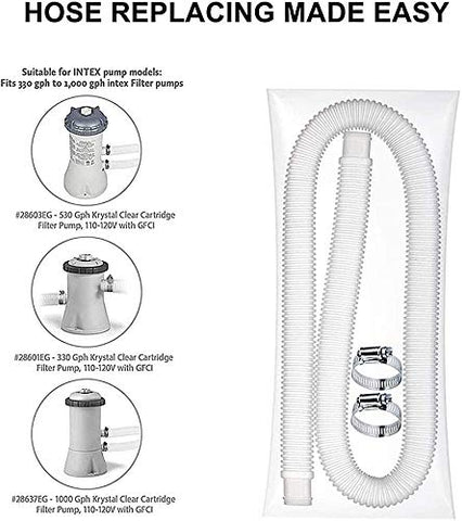 ERYEE pool hose being installed with simple tool-assisted setup