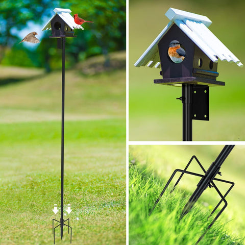 ERYTLLY sturdy metal prongs base for secure ground installation.