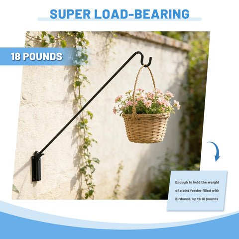 ERYTLLY adjustable arm deck hook allowing easy positioning of items outdoors