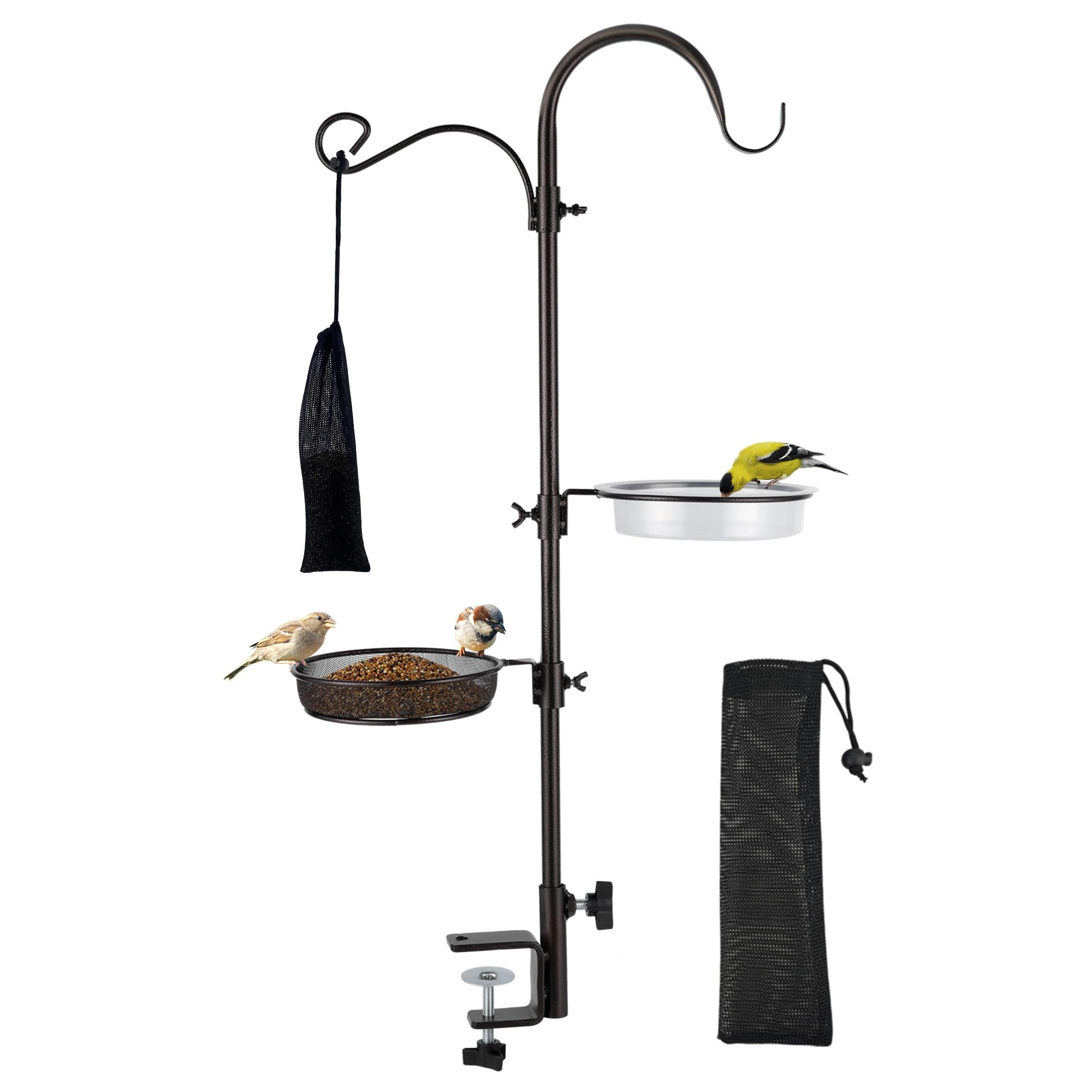 ERYTLLY Deck Hook Bird Feeder with two top hooks for larger feeders