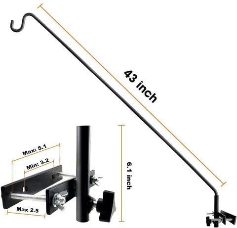 ERYTLLLY easy-install deck hook fits fences up to 2.5 inches without tools