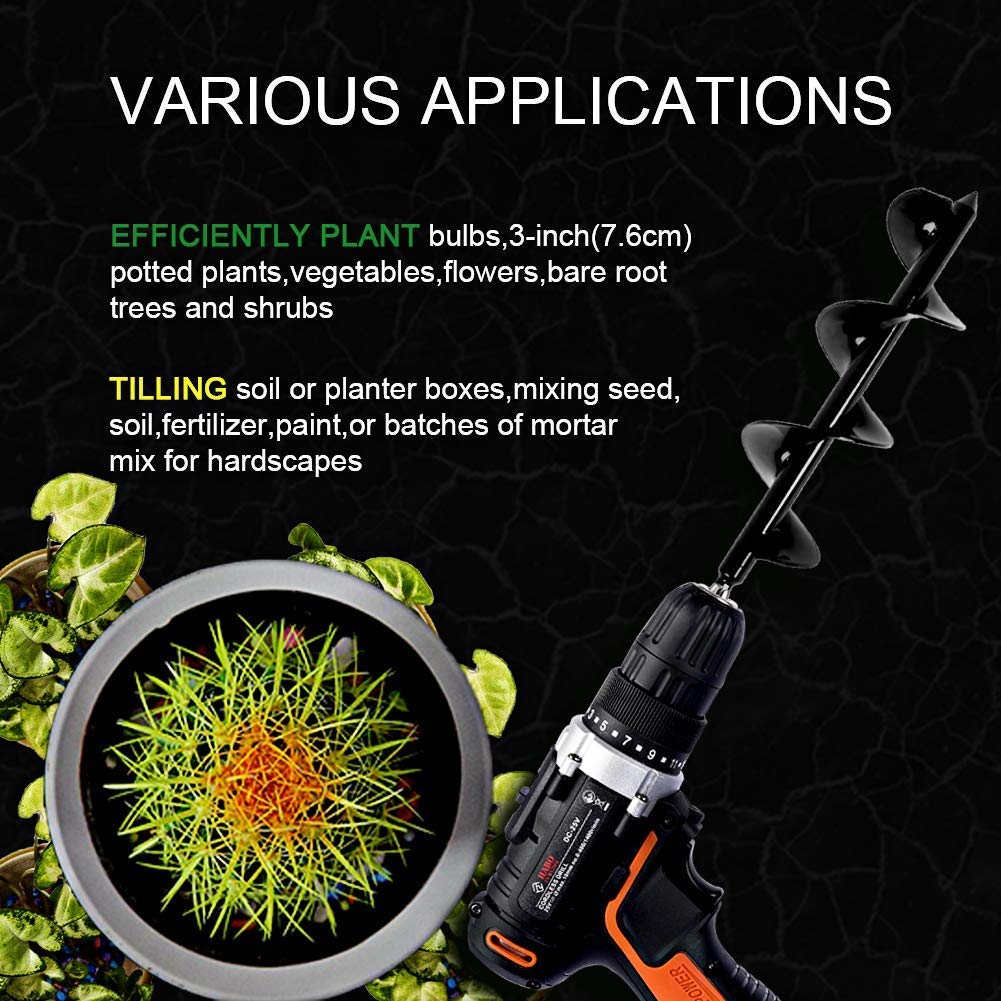 ERYTLLY Easy-to-use drill setup supports straight vertical holes with standard drills.