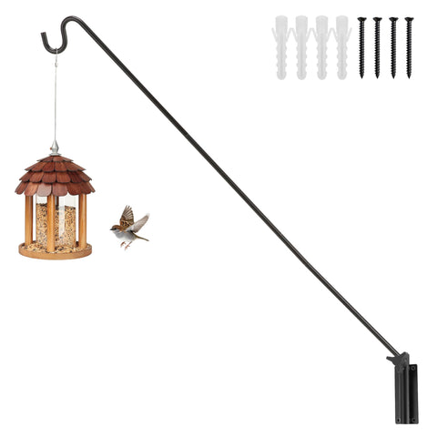 ERYTLLY extended reach deck hook on wall pole, adjustable from 28 to 43 inches for flexible hanging