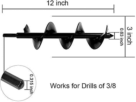 ERYTLLY Machined-point design keeps the auger steady when drilling into hard ground.