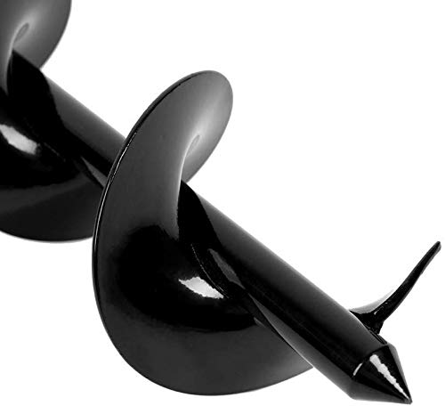 ERYTLLY Spiral Hole Drill 3in diameter for efficient soil digging in beds.
