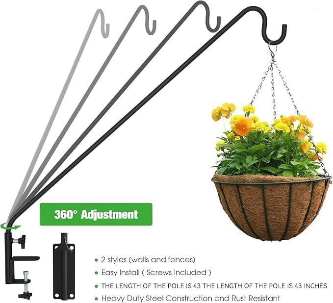 ERYTLLY bird-feeder hanger keeps feeders within easy view for bird watching