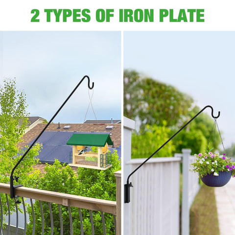 ERYTLLY plant hanger deck hook supports lightweight pots on the railing