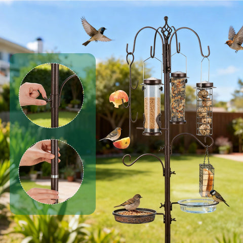 ERYTLLY rust-resistant pole provides durable year‑round garden display