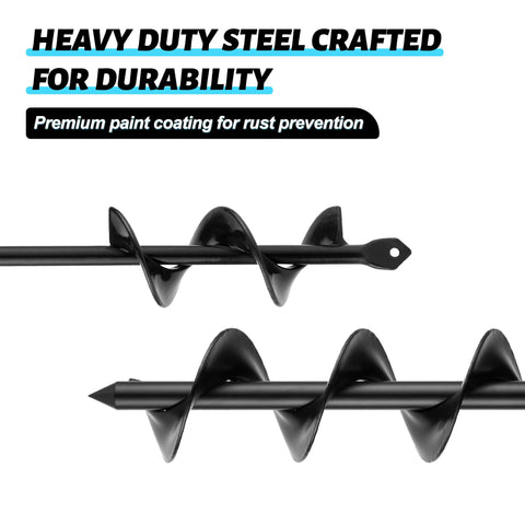ERYTLLY Bulb Planter easy installation compatible with 3/8 hex-drive drills.