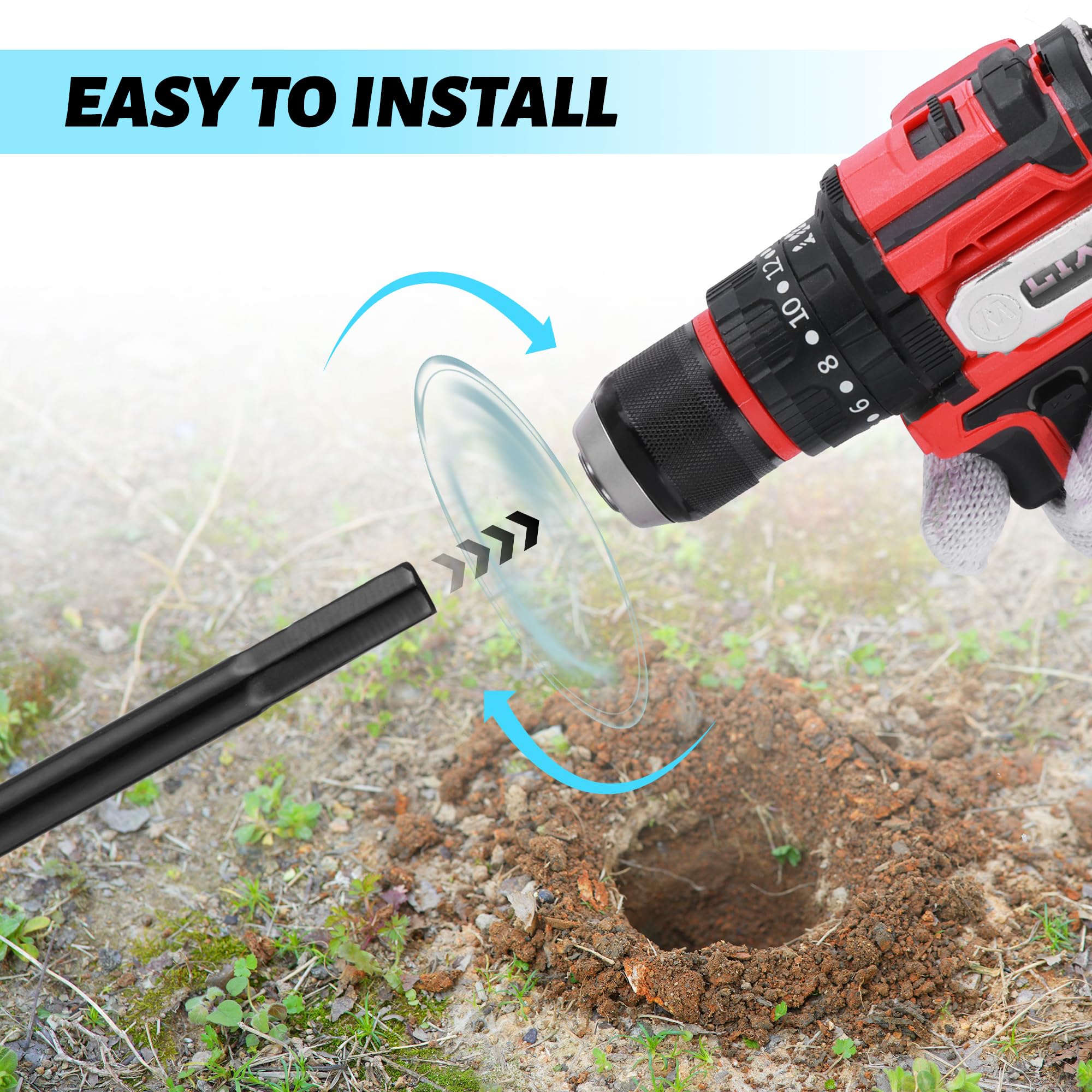 ERYTLLY Bulb Planter wide application for bulbs, flowers, and shrubs.