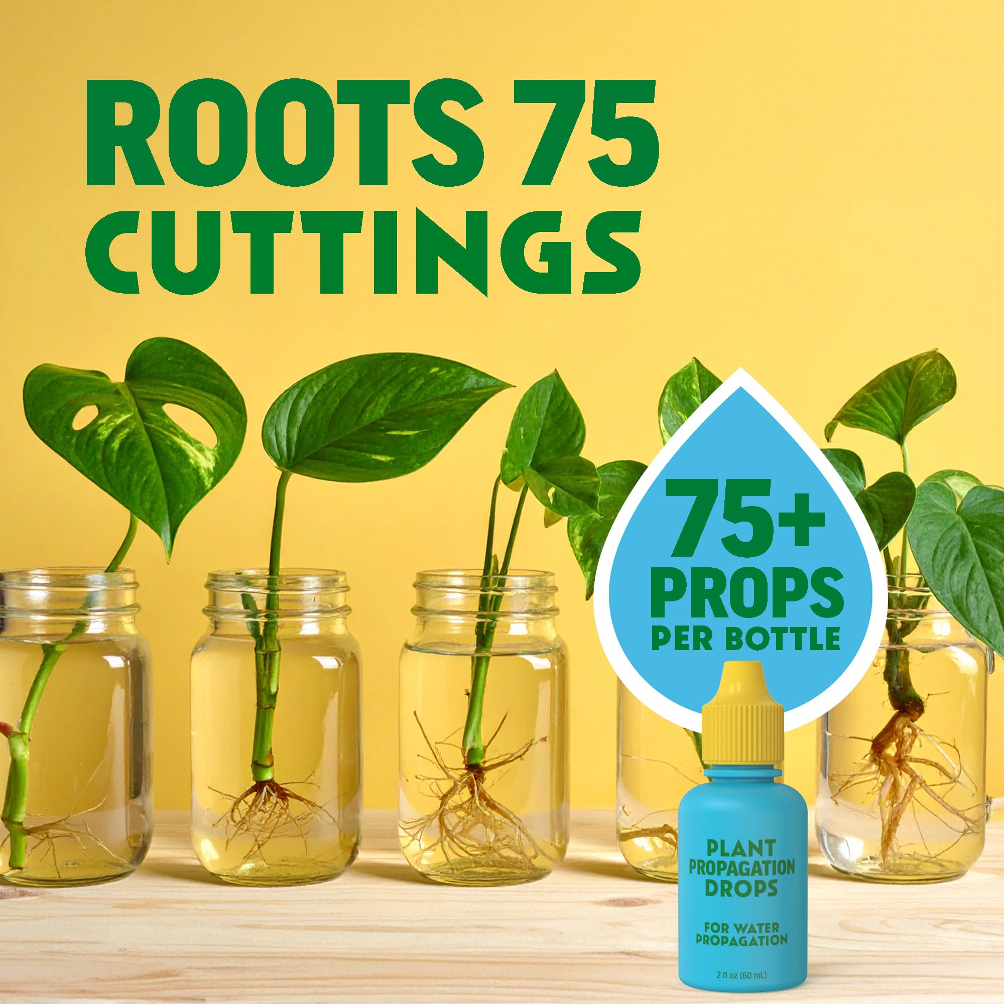 Escentile Rooting Drops improve soil or moss moisture balance for healthy roots
