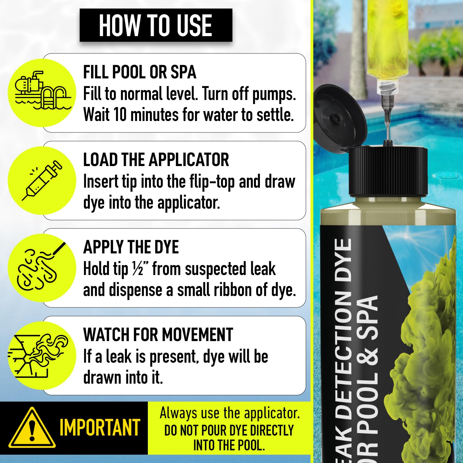 Escentile two-10ml-applicators provide controlled dye delivery with minimal splash.