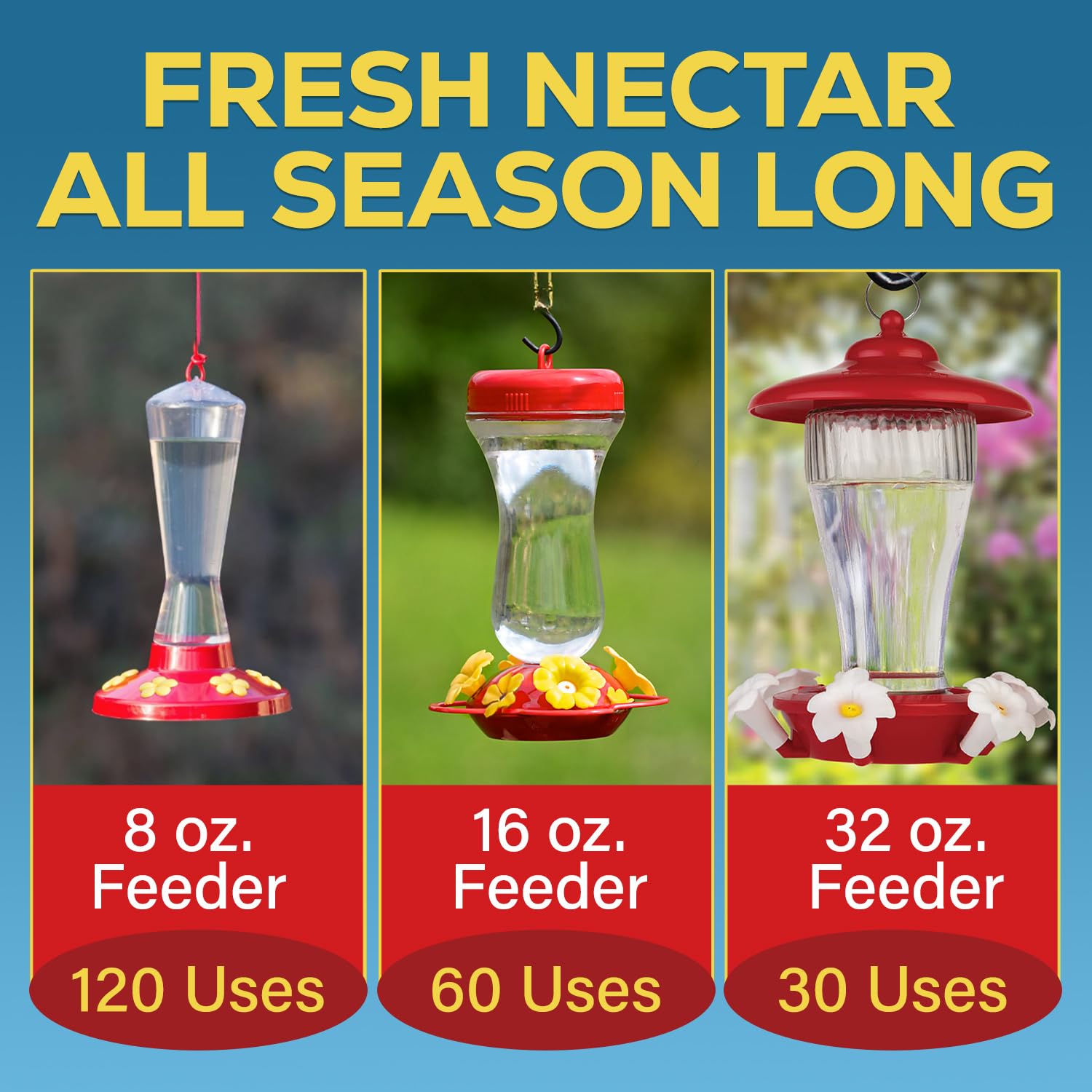 Escentile USA-made nectar extender ensuring safe, fresh nectar for backyard birds