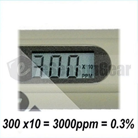 eSeasonGear SALT-3000 meter in koi pond setup provides reliable water readings