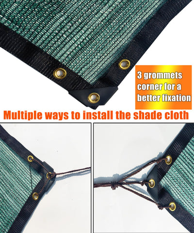 E.share 3x6ft shade cloth blocks harsh sun while allowing air flow.