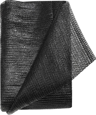 e.share shade cloth 6ft by 6.5ft black mesh blocks sun while allowing airflow.