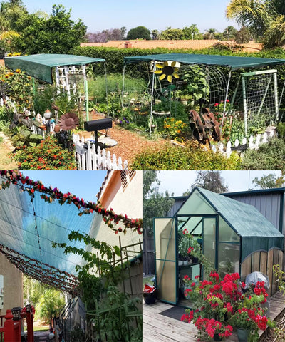 E.share UV-stabilized shade cloth for year-round outdoor protection.