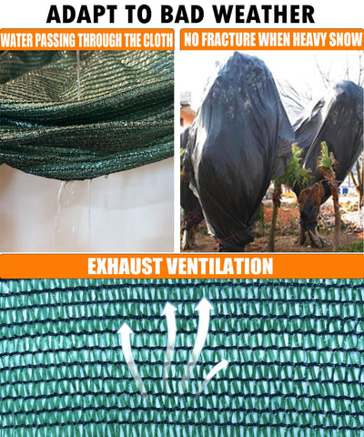 E.share double-grommet shade cloth ensures secure hanging and lasting installation.