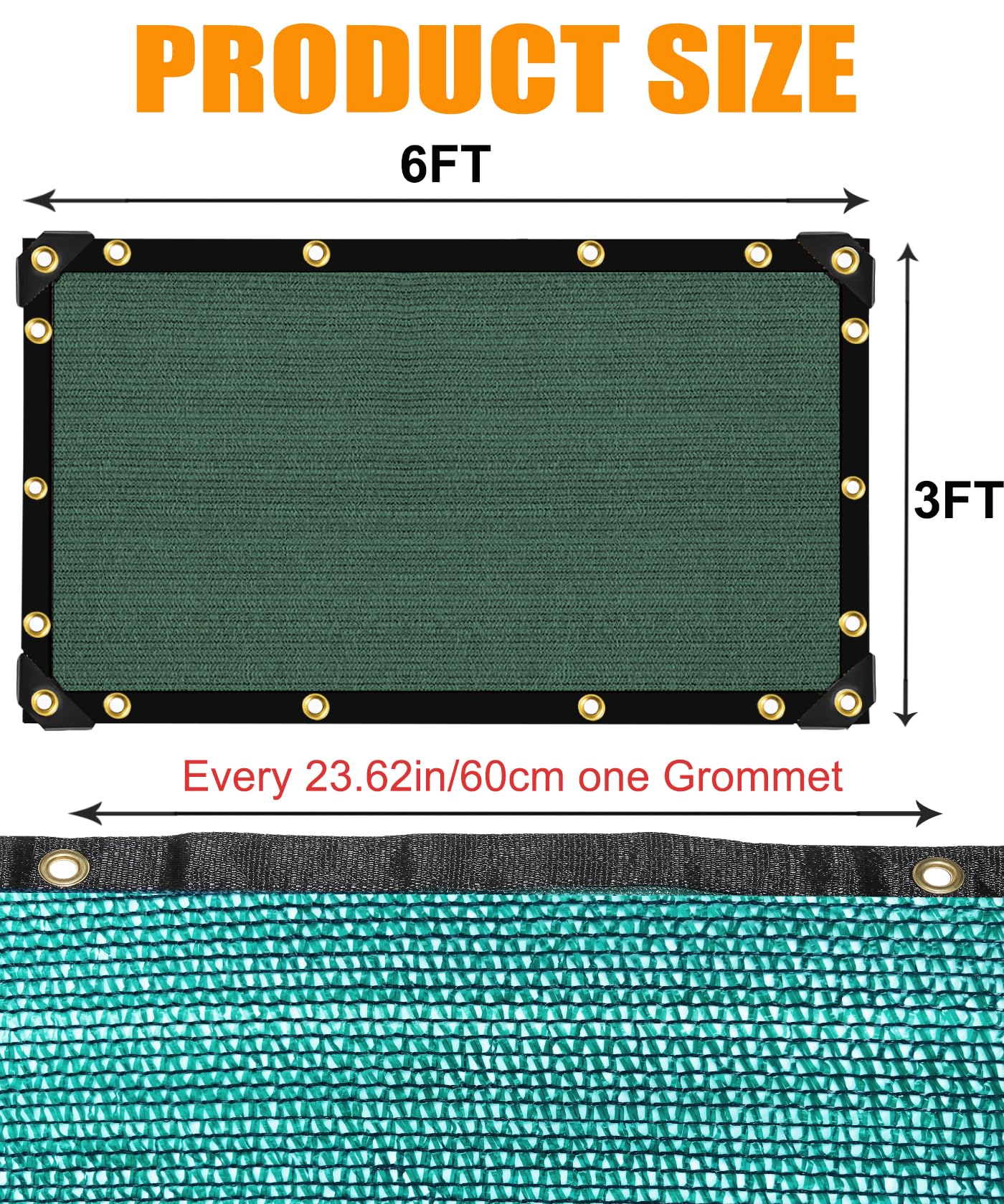 E.share 40% shade netting for vegetables and flowers in garden beds.
