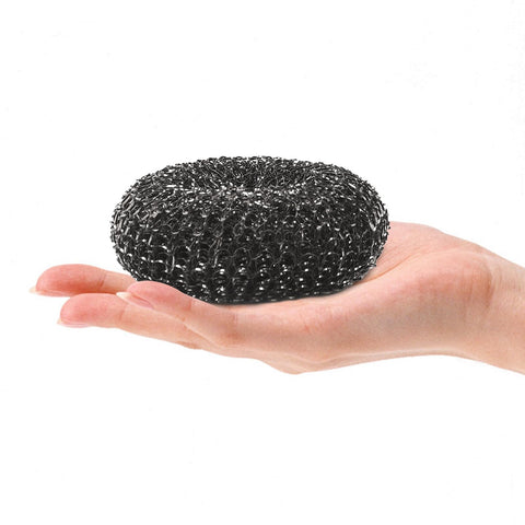 Esie Houzie coarse steel wool pad for grills and cookware.