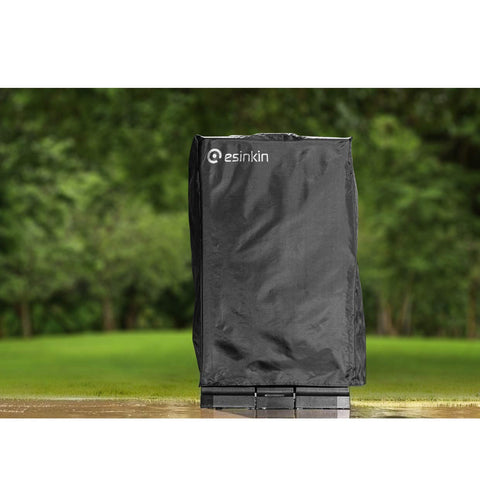 Esinkin 30-inch smoker cover offers a sleek black design for a tidy look