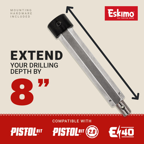 Eskimo Hex Extension compatible with all Eskimo augers for versatility