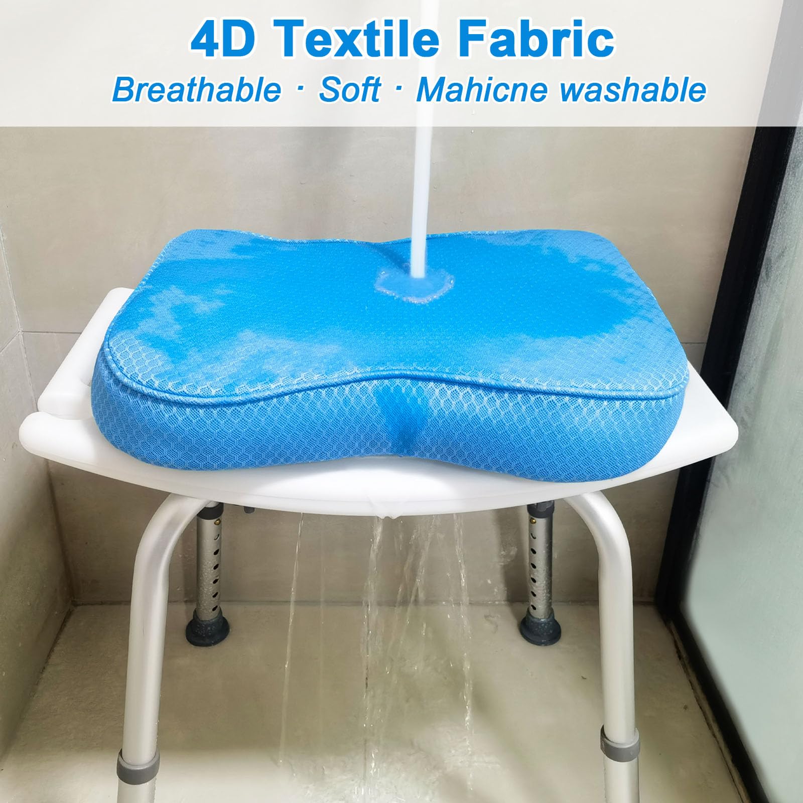 Esme L&H cushion on chair highlighting anti-slip bottom for safety