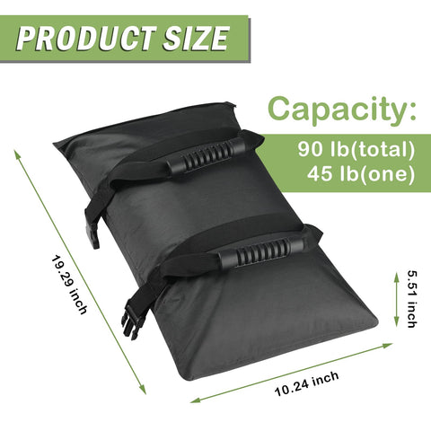 Esmorah fillable sand bags used for quick patio umbrella stability