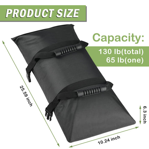 Esmorah umbrella base weights with two soft grips for easy handling.