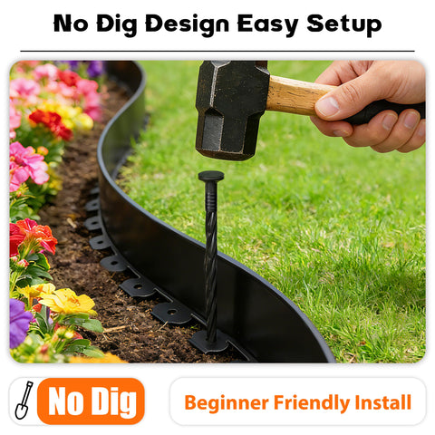 ESOHOT flexible edging accommodates curves and straight lines for varied layouts.