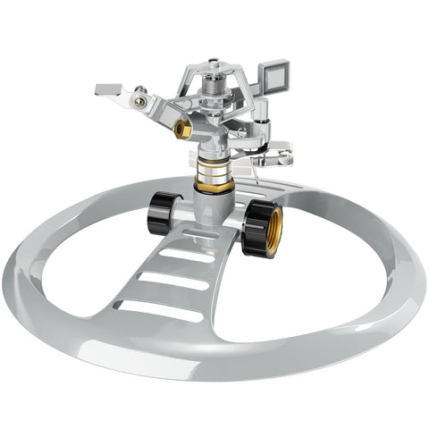 ESOW metal pulsating sprinkler with heavy base for stable watering