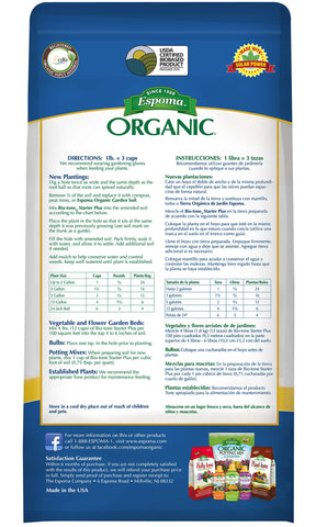 Espoma Bio-Tone Starter Plus with mycorrhizae supports robust root systems