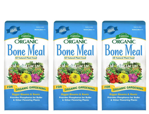 Espoma bone meal 4-12-0 for bulbs enhances root development and vibrant spring blooms.
