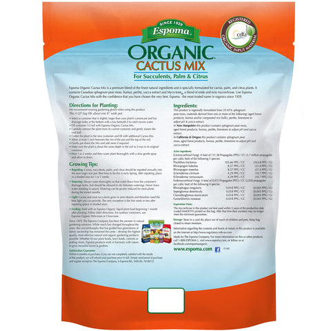 Espoma soil mix for succulents in pots with vibrant plants.