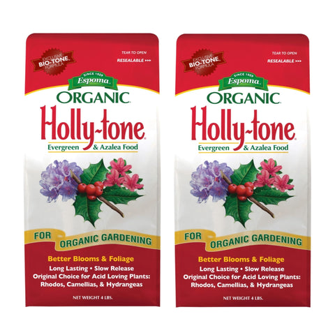 Espoma Holly-Tone 4-3-4 bag ready to feed acid-loving evergreens and azaleas.