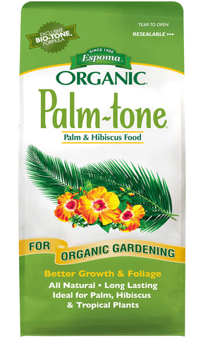 Espoma Palm-Tone granules natural nutrients for palms hibiscus and tropical plants