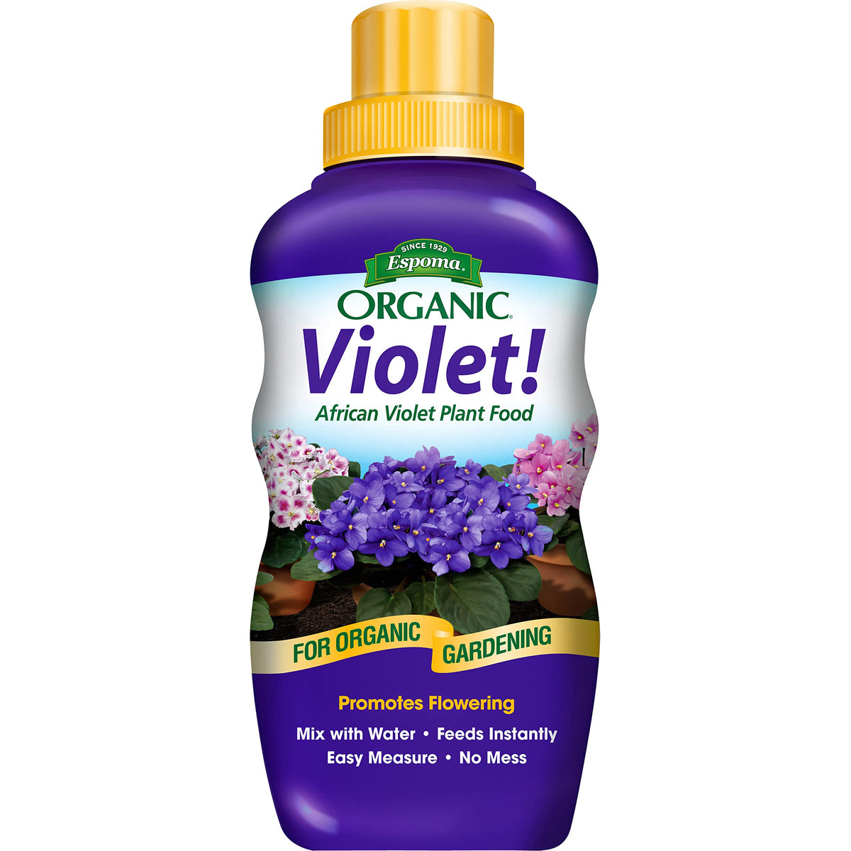 Espoma Violet 8-Oz bottle enables simple feeding for violets and indoor plants