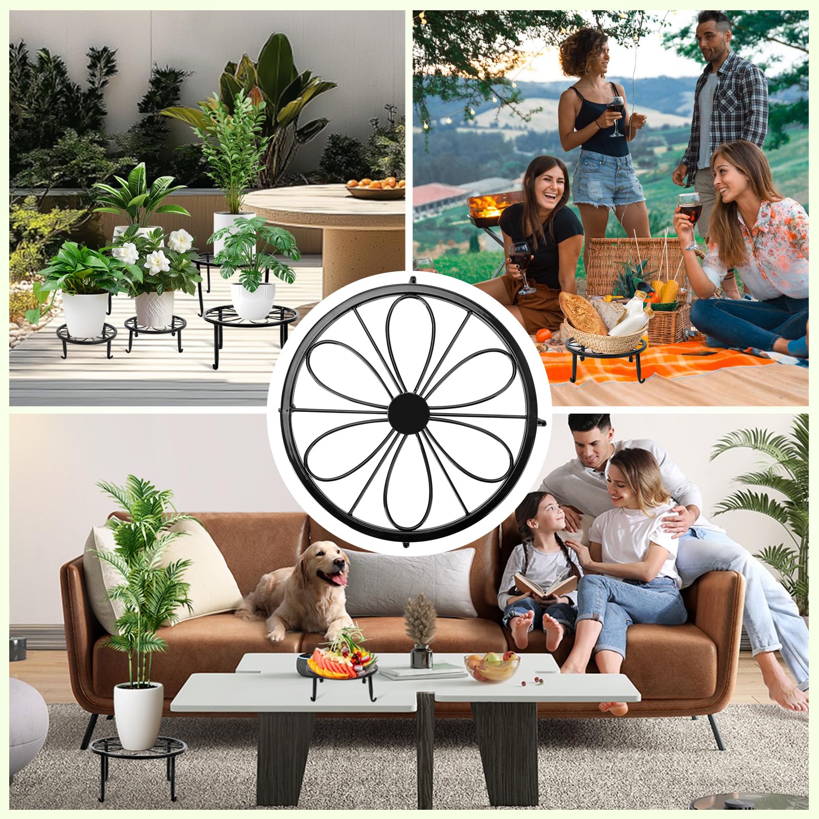 ESRICH indoor outdoor plant stand adapts to balconies and living spaces