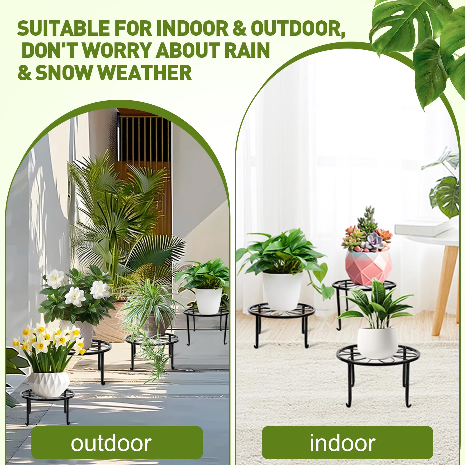 ESRICH layered display plant stands create decorative levels for pot sizes
